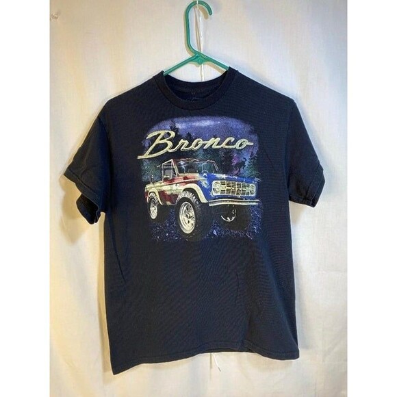 Ford Bronco, Tee Shirt, Black, Medium, American Patriot - Picture 1 of 5